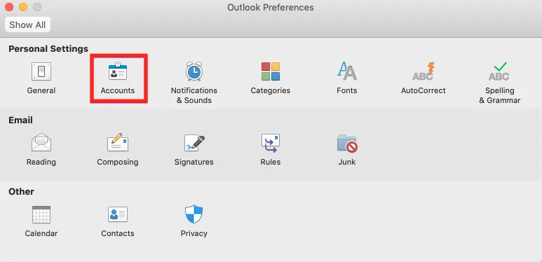 Select Accounts