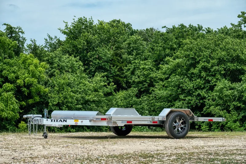 Titan aluminum tilt trailer